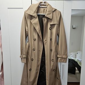 Double-breasted trench coat